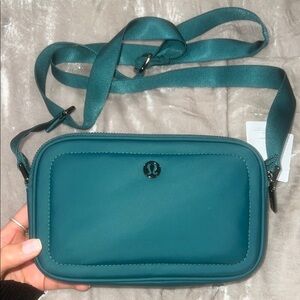 Lululemon Teal Crossbody Camera Bag